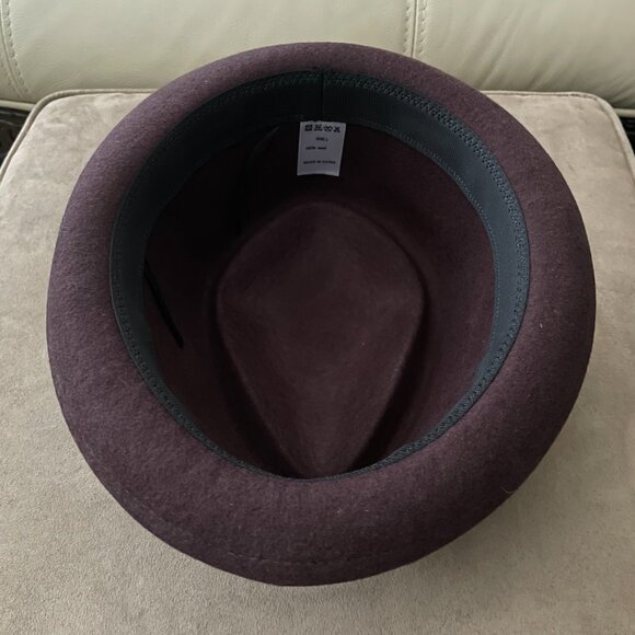 Wool Felt Jazz Top Hat Fedora - Color: Coffee - Picture 5 of 7